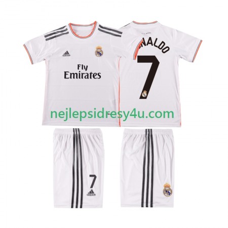 Fotbalový Dres Real Madrid Cristiano Ronaldo 7 2013 2014 Retro Dětské Domácí